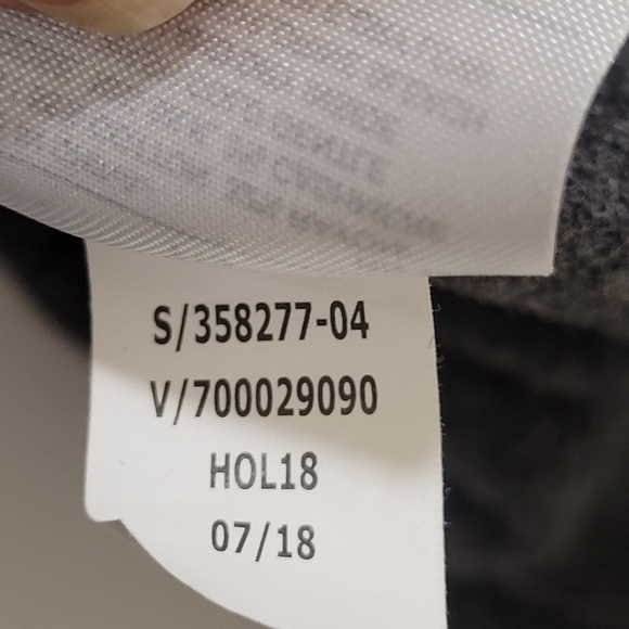 Banana Republic men's dark grey long sleeve vneck pullover sweater - Picture 6 of 7